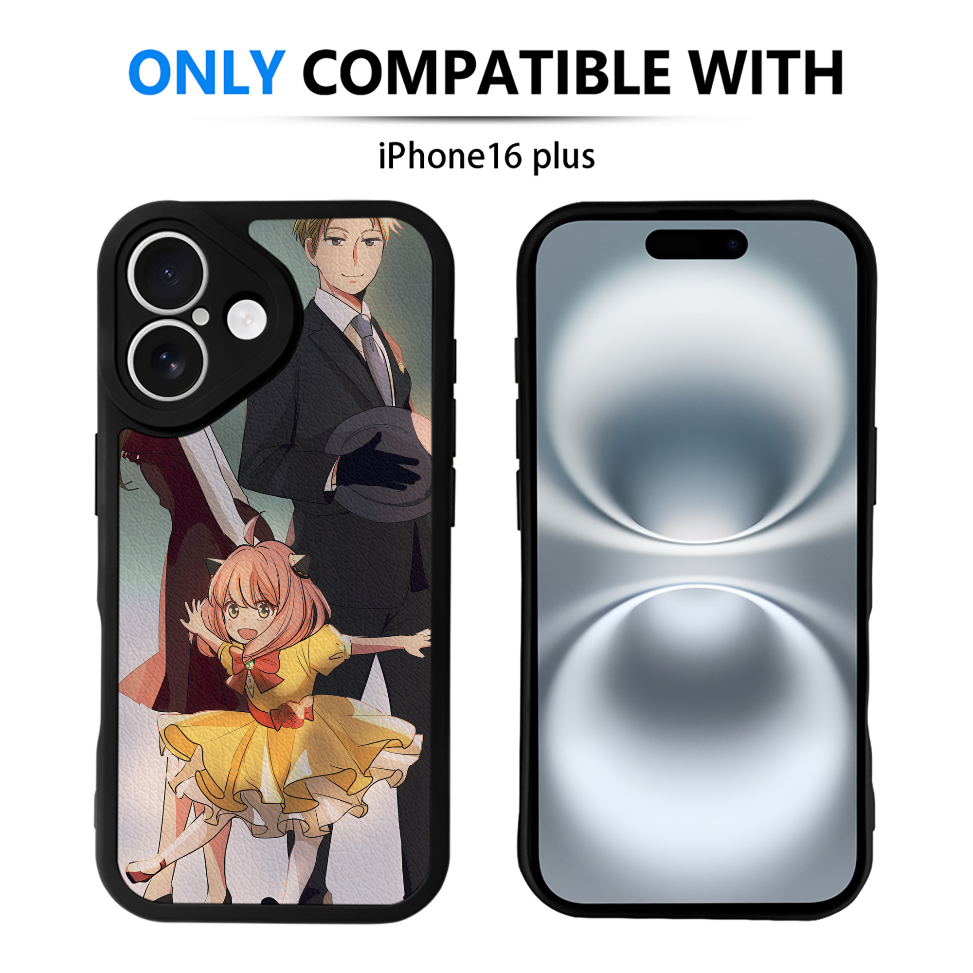（画像用） SPY×FAMILY间谍家家酒 【iPhone 16シリーズ対応】シリコンスマホケース（レザー調） 材質：シリコン